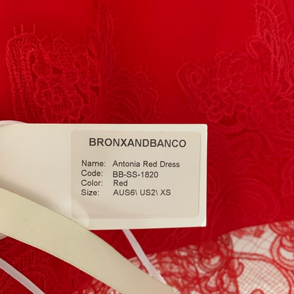 Antonia Red Dress. Bronx and Banco. - Picture 5 of 6